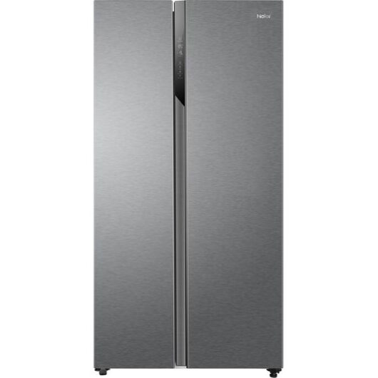HAIER HSR3918ENPG American-Style Fridge Freezer - Silver