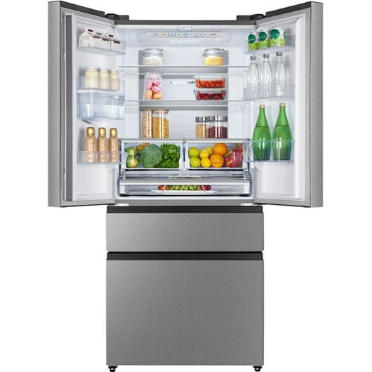 HISENSE PureFlat RF540N4WIE Fridge Freezer - Stainless Steel