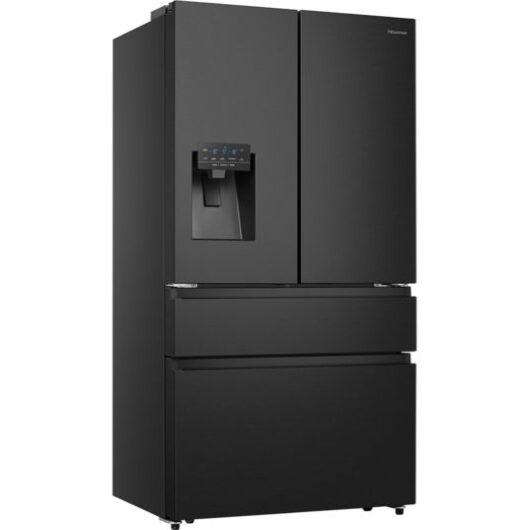 HISENSE PureFlat RF728N4SBFE Smart Fridge Freezer - Black Stainless Steel
