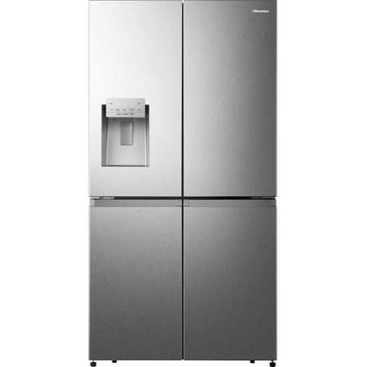 HISENSE PureFlat RQ760N4SASE American-Style Smart Fridge Freezer - Stainless Steel