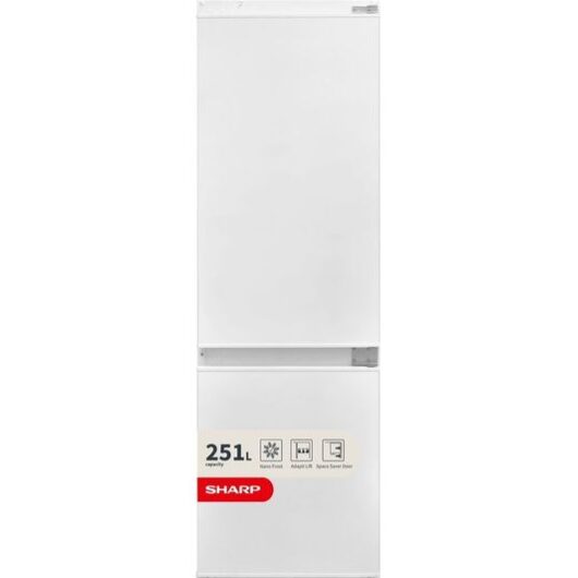SHARP SJ-BE250M1XS-EN Integrated 60/40 Fridge Freezer - Sliding Hinge