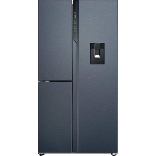 HAIER Series 7 HSPR79F18EWMB American-Style Smart Fridge Freezer - Brushed Black