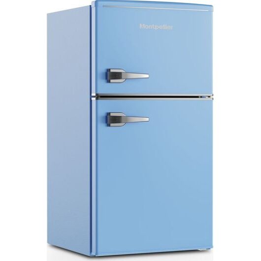 MONTPELLIER Retro MAB2035EPB 80/20 Undercounter Fridge Freezer - Pastel Blue