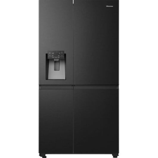 HISENSE PureFlat Infinite RS818N4TFC American-Style Smart Fridge Freezer - Black