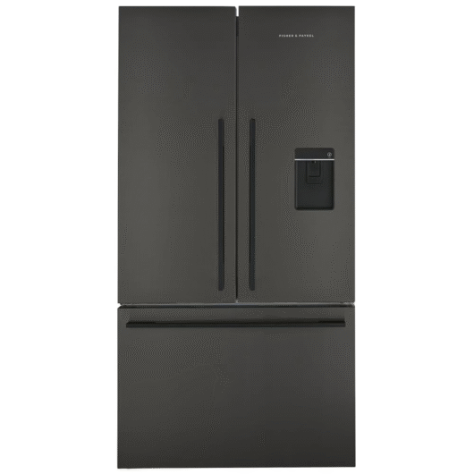 Fisher And Paykel RF540ADUB7 Series 7 Freestanding Plumbed-In American Fridge Freezer Black Steel