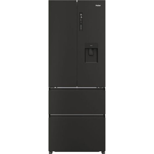 HAIER HFR5719EWPB Fridge Freezer - Slate Black