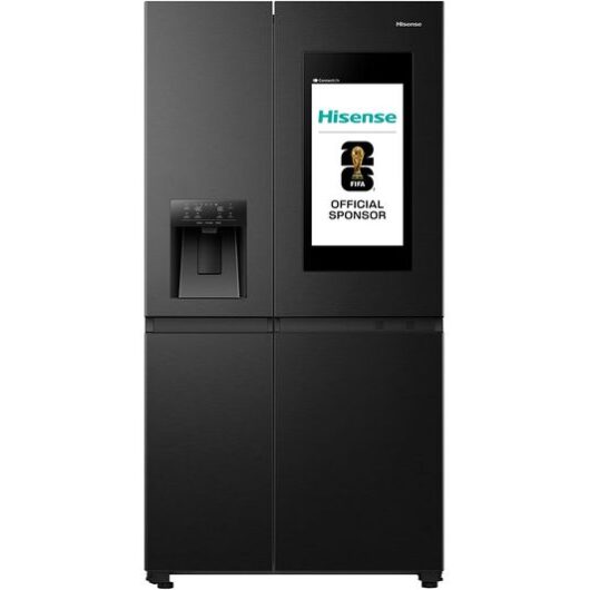 HISENSE PureFlat Smart Screen RS9P628GPFE American-Style Fridge Freezer - Black