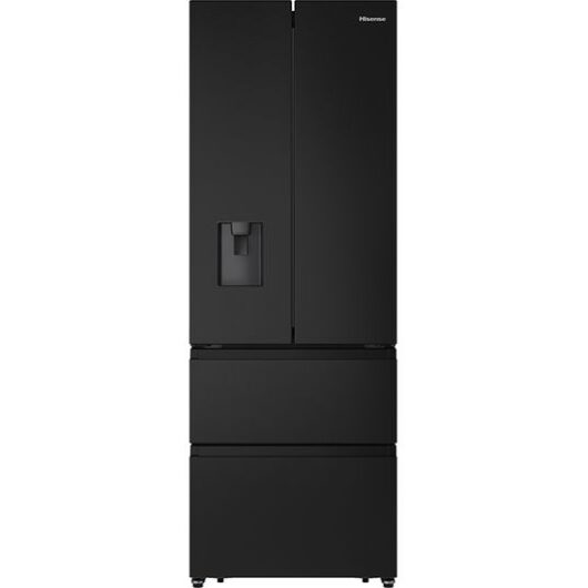 HISENSE PureFlat Slim RF632N4WFE Fridge Freezer - Black Stainless Steel