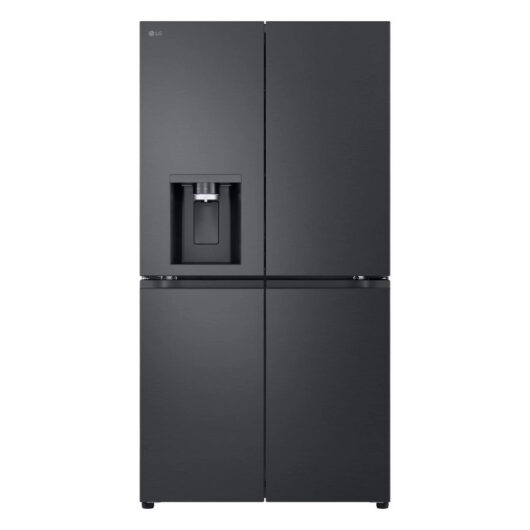 LG GMF960EV4E 646L NatureFRESH Plumbed American Style Fridge Freezer Black - E Rated