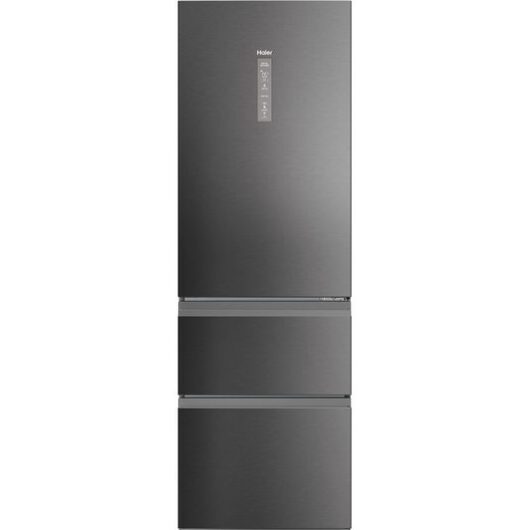HAIER HTW5618ENMP Fridge Freezer - Platinum Inox