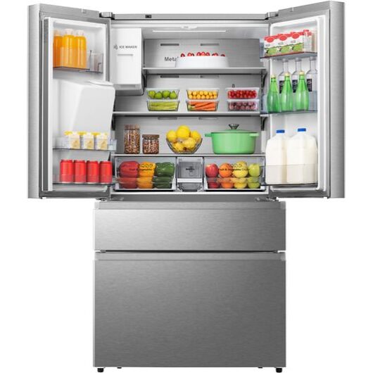 HISENSE PureFlat RF728N4SASE Smart Fridge Freezer - Stainless Steel