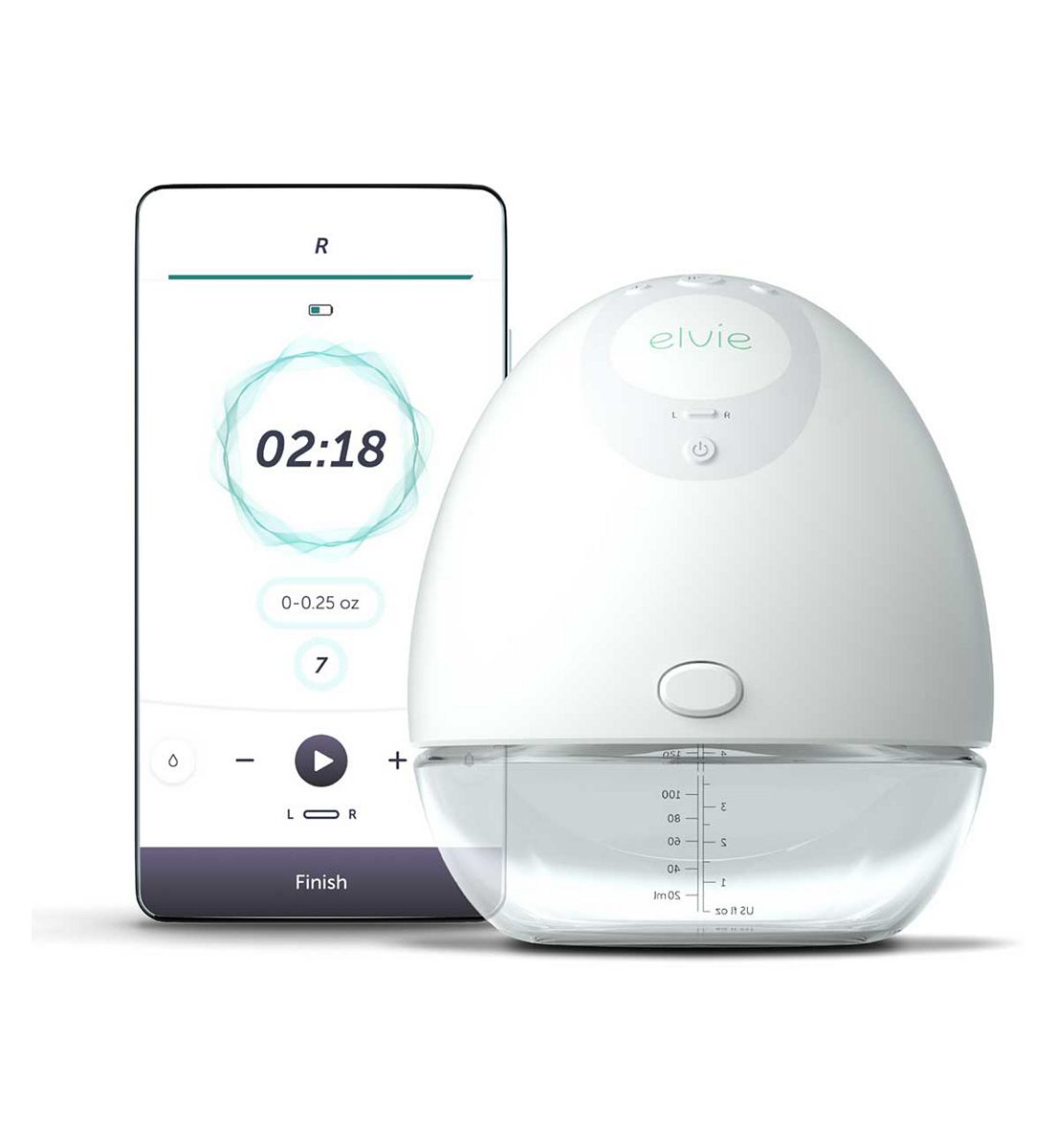 Elvie Pump Single - Ultra-Quiet, Wearable Electric Breast