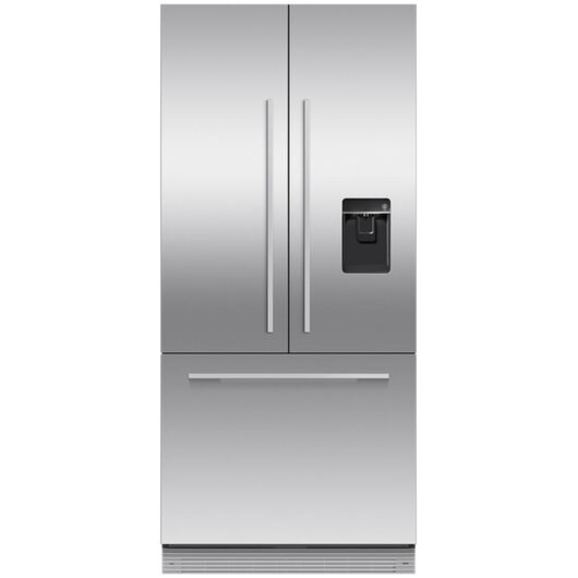 Fisher and Paykel RS80AU3 Integrated Plumbed-In American Fridge Freezer With Ice Maker