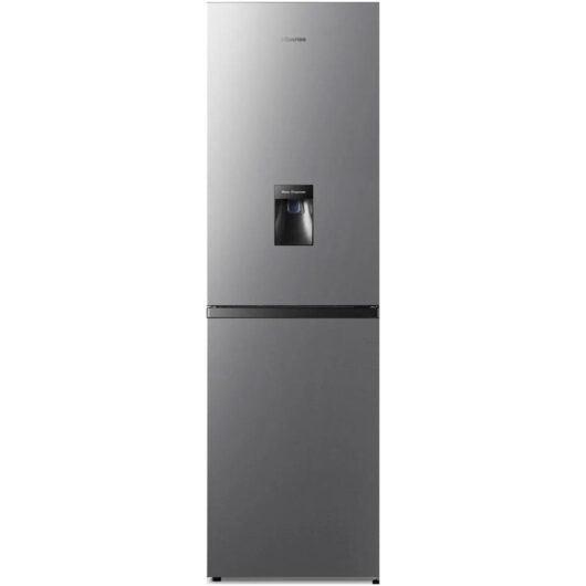 Hisense RB327N4WCE 50/50 Freestanding Non Plumbed Total No Frost Fridge Freezer Inox