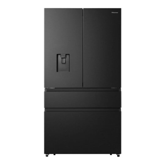 Hisense RF749N4SWFE PureFlat Non-Plumbed Total No Frost American Fridge Freezer - Black Stainless Steel