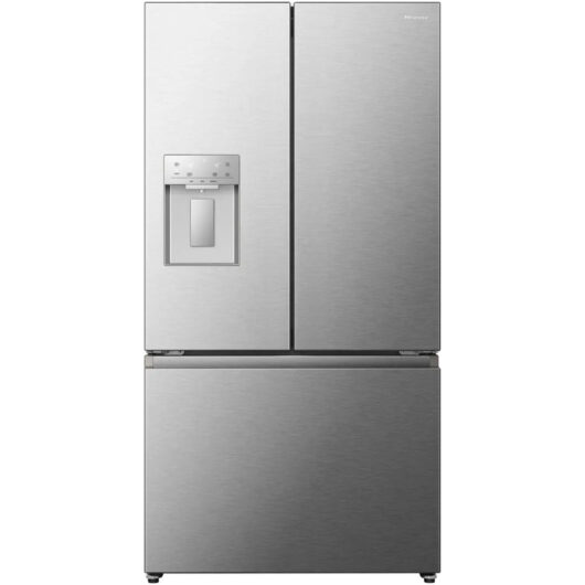 Hisense RF815N4SESE Freestanding Total No Frost Plumbed American Fridge Freezer Stainless Steel