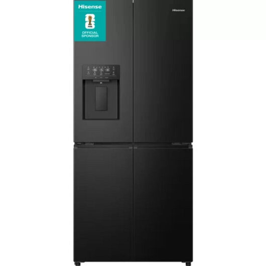 Hisense RQ5P470SYFD PureFlat Non-Plumbed Total No Frost American Fridge Freezer Black