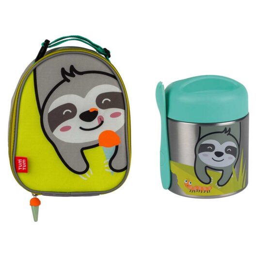 Tum Tum - Insulated Lunch Bag And Thermal Food Flask With Magnetic Spork - Stanley Sloth