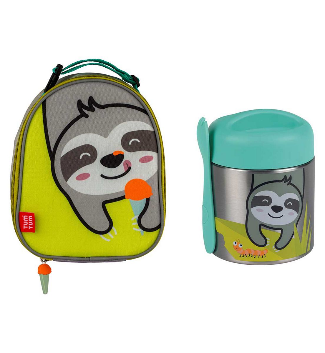 Tum Tum - Insulated Lunch Bag And Thermal Food Flask With Magnetic Spork - Stanley Sloth
